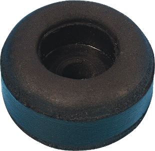 Cabinet feet, Adam Hall Hardware, Product number: 4900 - Rubber foot 25 x 11 mm, black