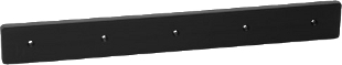 Boxenfsse, Adam Hall Hardware, Artikelnummer: 49500 - Gleitkufe aus schwarzem Kunststoff