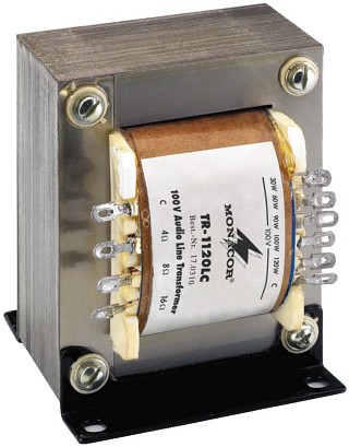 Volume controls and accessories, 100 V high-performance audio transformer TR-1120LC