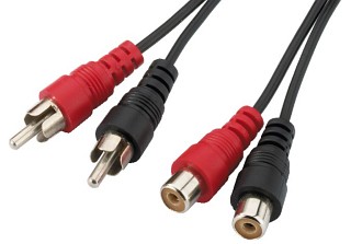 Cables de RCA , Cables alargadores con conexiones RCA estreo AC-601