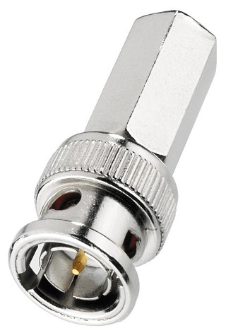 Plugs and inline jacks: BNC, BNC screw plug for cables:  5 mm, 50   UG-88/S58
