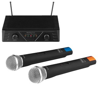 Funk-Mikrofone: Sender und Empfnger, Drahtloses 2-Kanal-Mikrofonsystem TXS-812SET