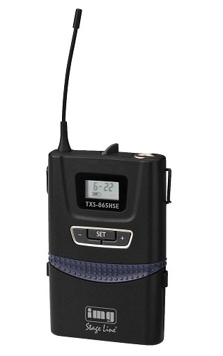 Microphones sans fil: Emetteurs et rcepteurs, Emetteur de poche UHF PLL, technologie REMOSET TXS-865HSE