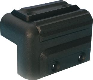 Boxenecken, Adam Hall Hardware, Artikelnummer: 4009 - Kunststoffecke - stapelbar, schwarz