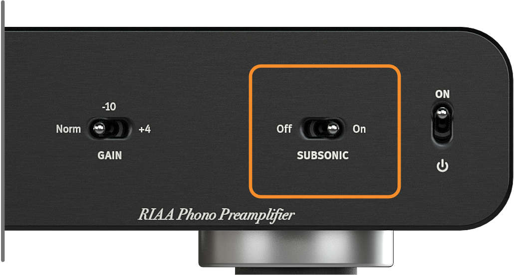 subsonic filter phono stage