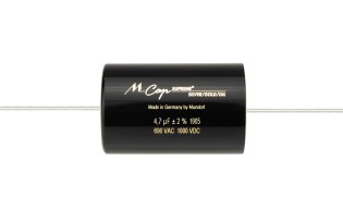 Condensateurs Mundorf classic MCAP, MCAP Supreme Silver Gold Oil (Argent Or Huile)