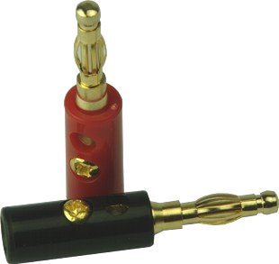 Plugs, Banana plug BS2 for wire up to 4 mm²