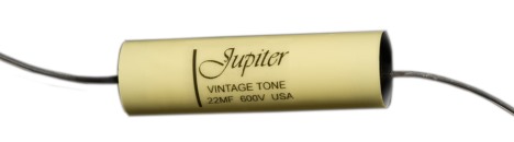 Jupiter Yellow Vintage Tone capacitors