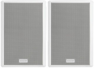 Wand- und Deckenlautsprecher: Niederohm / 100 V, Ultra-Flachlautsprecherboxenpaar, 40 W<sub>MAX</sub>, 4   SMB-130/WS