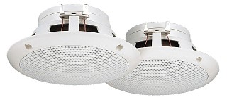 Wall and ceiling speakers: Low-impedance / 100 V, Pair of flush-mount speakers SPE-130/WS