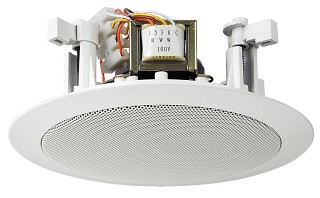 Wall and ceiling speakers: Low-impedance / 100 V, PA ceiling speaker EDL-25