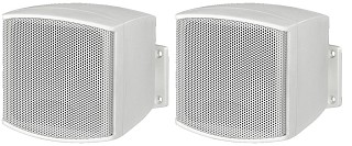 Wand- und Deckenlautsprecher: Niederohm / 100 V, ELA-Miniatur-Lautsprecherboxen-Paar EUL-26/WS