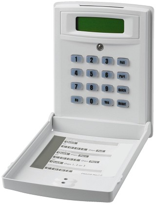 Alarmtechnik: Drahtgebundene Alarmanlagen, Zusätzliches LCD-Bedienteil DA-8000RC