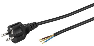 Mains voltage: Mains cables and connectors, Mains cable AC-203/SW