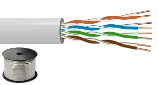 Rolled cables: Special cables, Cat. 5e installation cable, 125 MHz UTP CAT-5100UTP