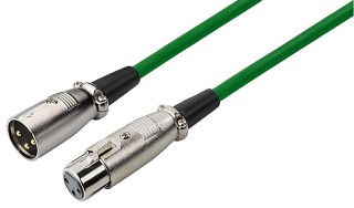 Mikrofonkabel: XLR, XLR-Kabel MEC-100/GN