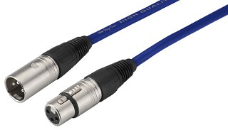 Mikrofonkabel: XLR, XLR-Kabel MECN-100/BL
