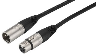 Mikrofonkabel: XLR, XLR-Kabel MECN-100/SW