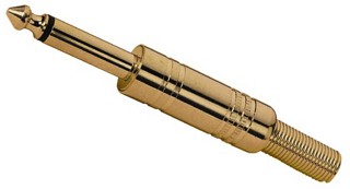 Stecker und Kupplungen: Klinke 6,3 mm, 6,3-mm-Klinkenstecker T-208G
