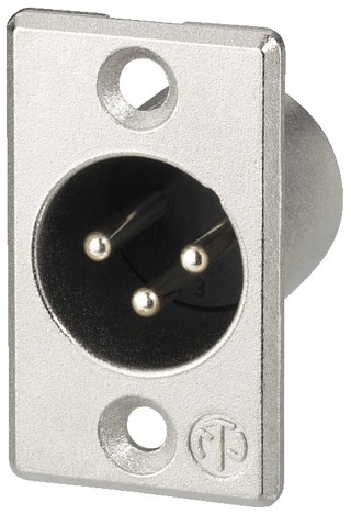 Plugs and inline jacks: XLR, NEUTRIK XLR panel connectors, 3 poles NC-3MP
