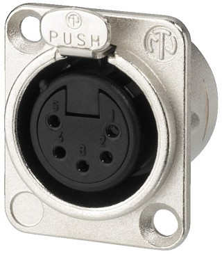 Plugs and inline jacks: XLR, XLR panel connectors, 5 poles NC-5FDL1