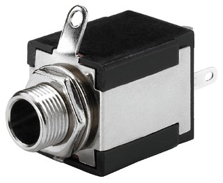 Stecker und Kupplungen: Klinke 6,3 mm, 6,3-mm-Stereo- und Mono-Klinken-Einbaubuchsen T-635S