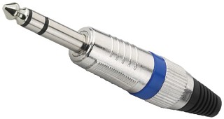 Stecker und Kupplungen: Klinke 6,3 mm, 6,3-mm-Klinkenstecker, stereo T-120/BL