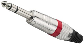 Stecker und Kupplungen: Klinke 6,3 mm, 6,3-mm-Klinkenstecker, stereo T-120/RT