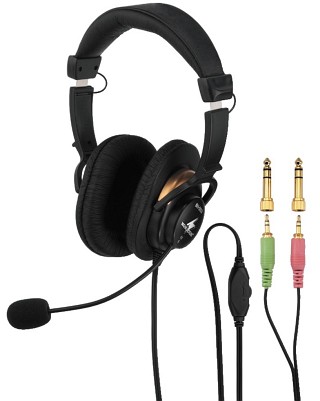 Kopfhörer, Stereo-Kopfhörer mit Elektret-Bügelmikrofon BH-003