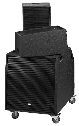PA systems: Compact PA, Compact professional active PA system, 2,300 WMAX, 1,300 WRMS, PROTON-18NEO
