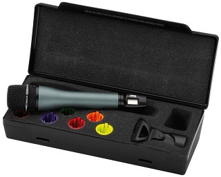 Wireless microphones: Transmitters and receivers, Hand-held microphone with integrated multifrequency transmitter TXS-871HT