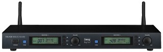 Funk-Mikrofone: Sender und Empfänger, 2-Kanal-Multi-Frequenz-Empfängereinheit TXS-920