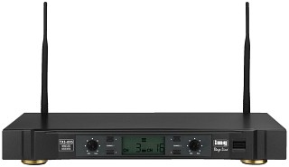 Funk-Mikrofone: Sender und Empfänger, 2-Kanal-Multi-Frequenz-Empfängereinheit TXS-895