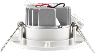 Zubehör Lichttechnik, LED-Einbaustrahler, rund und flach, 5 W LDSR-755W/WWS