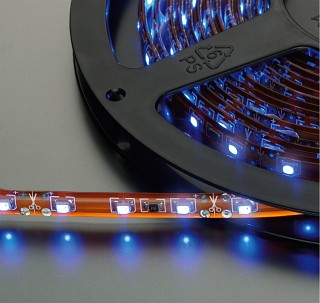 Zubehör Lichttechnik, Flexible LED-Streifen, 12 V Gleichstrom , feuchtigkeitsgeschützte Version LEDS-5MP/BL