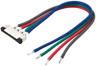 Zubehör Lichttechnik, Schnellverbinder für SMD-RGB-LED-Streifen, LEDC-2RGB