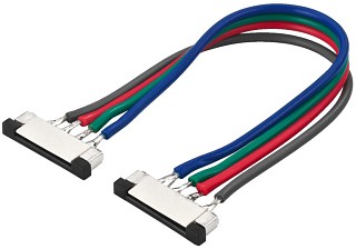 Zubehör Lichttechnik, Schnellverbinder für SMD-RGB-LED-Streifen, LEDC-3RGB